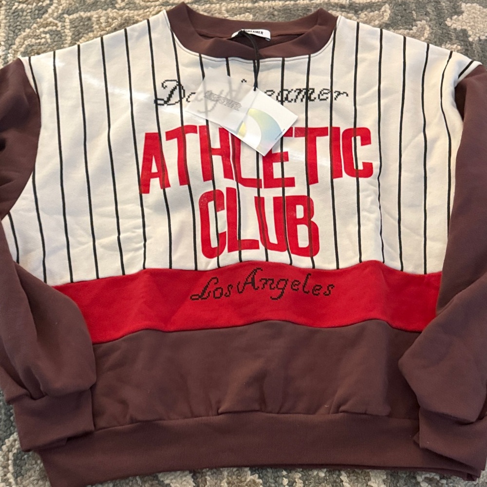 Daydreamer Men's Crewneck Sweater - Brown and Red